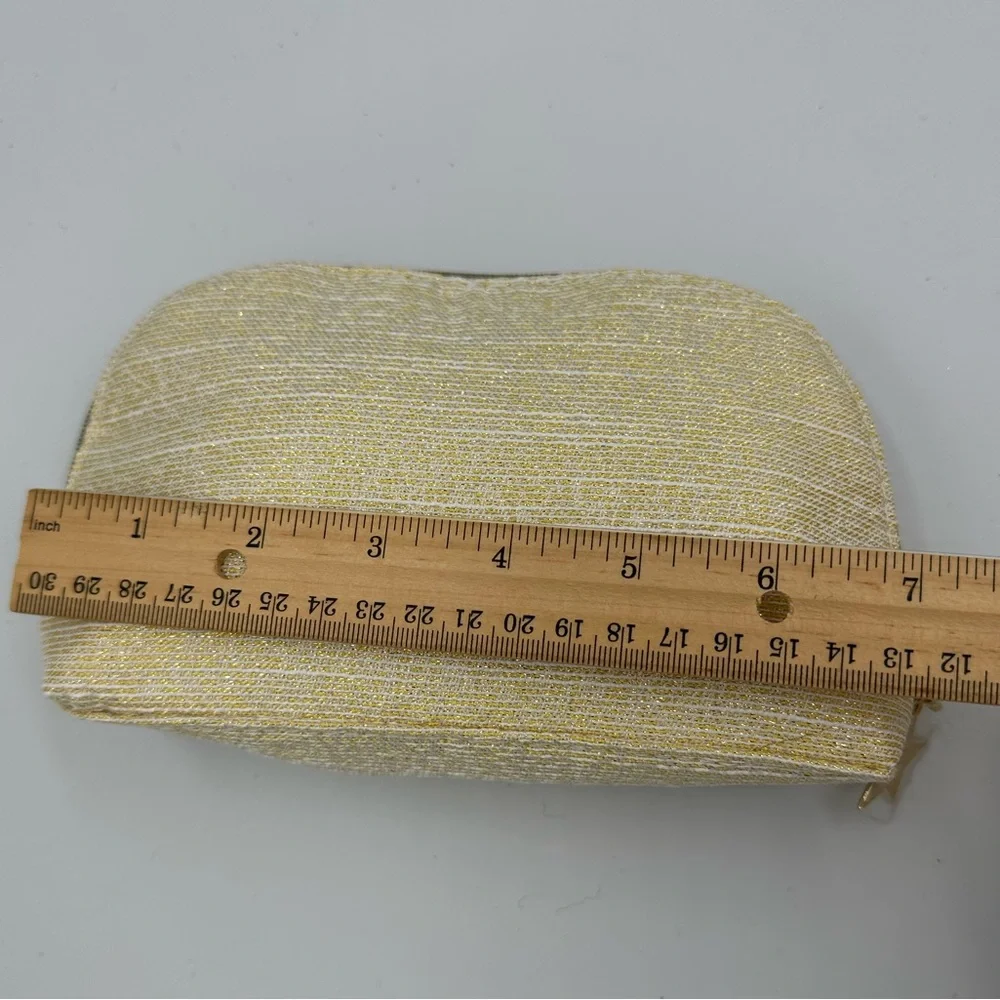 New Dior Gold Cosmetic Pouch With Box – Limited Edition Gift